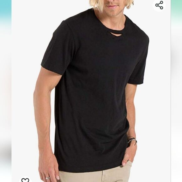 NWT n:Philanthropy Mens Casual Split Color T shirt - Picture 6 of 8